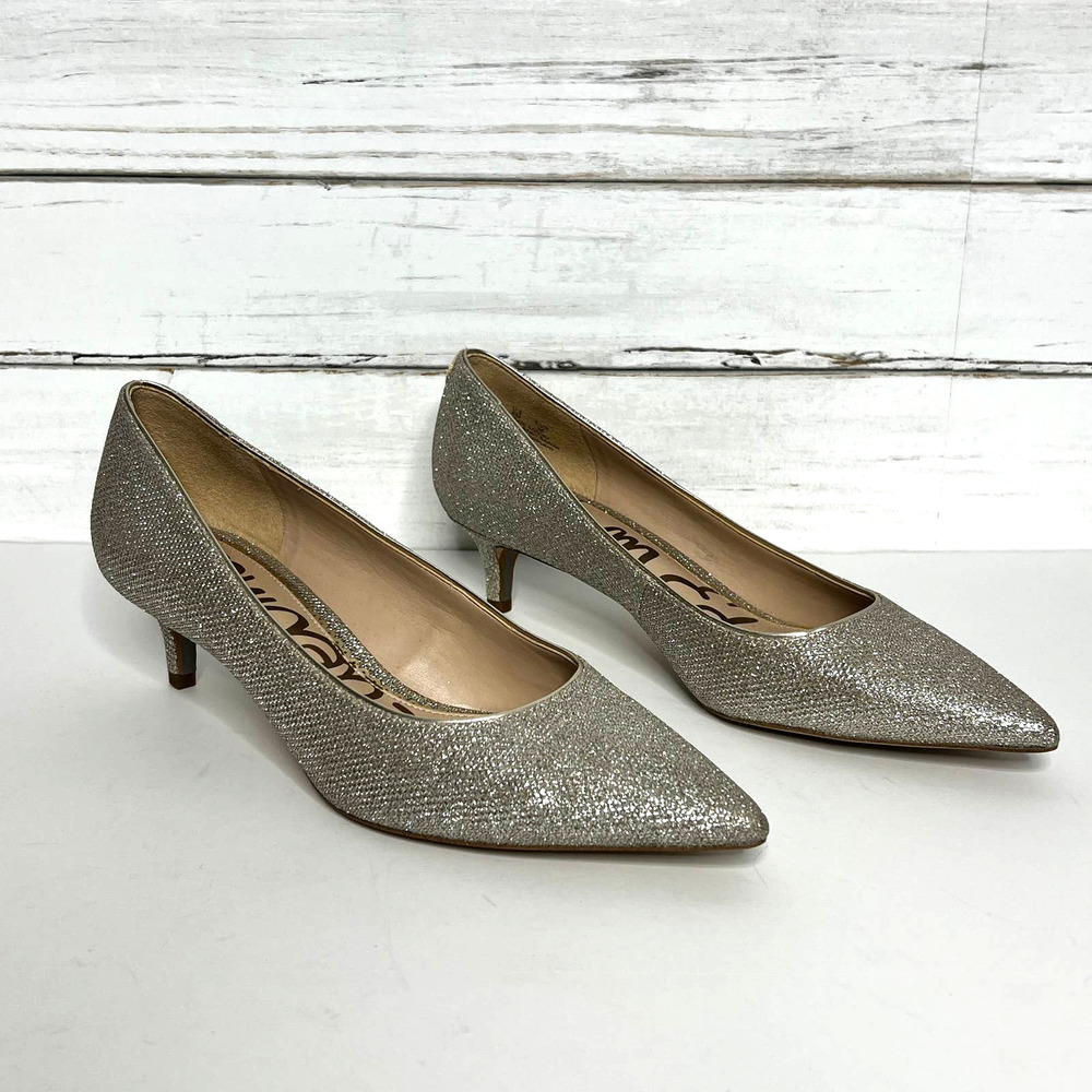 Sam Edelman Dori Sparkle Heels Pumps Shoe Size 8 - Picture 9 of 9